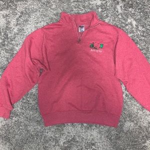 Faded red pullover!